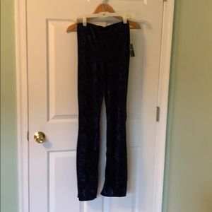 Dark blue velvet pants
